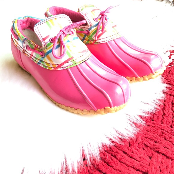 Aqua Stop Other - Aqua Stop | Pink Girls Duck Shoes